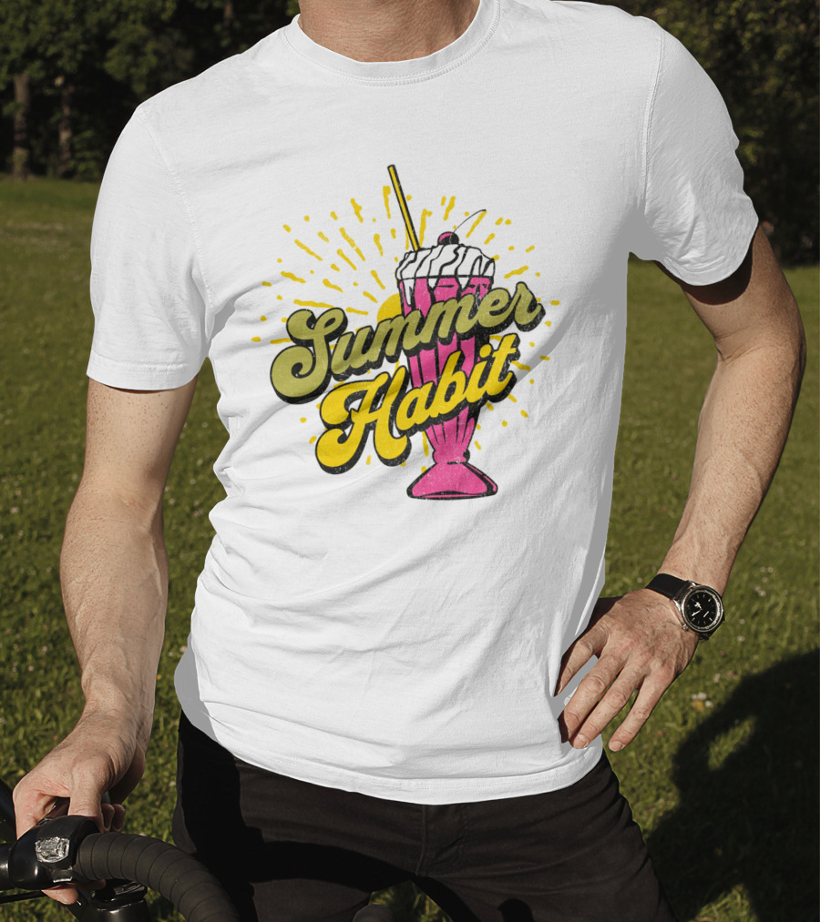 Summer Habit Vibrant Milkshake Burst T-Shirt