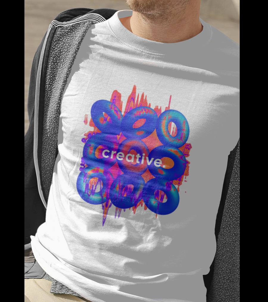 Creative Vivid Rings With Abstract Waveforms T-Shirt