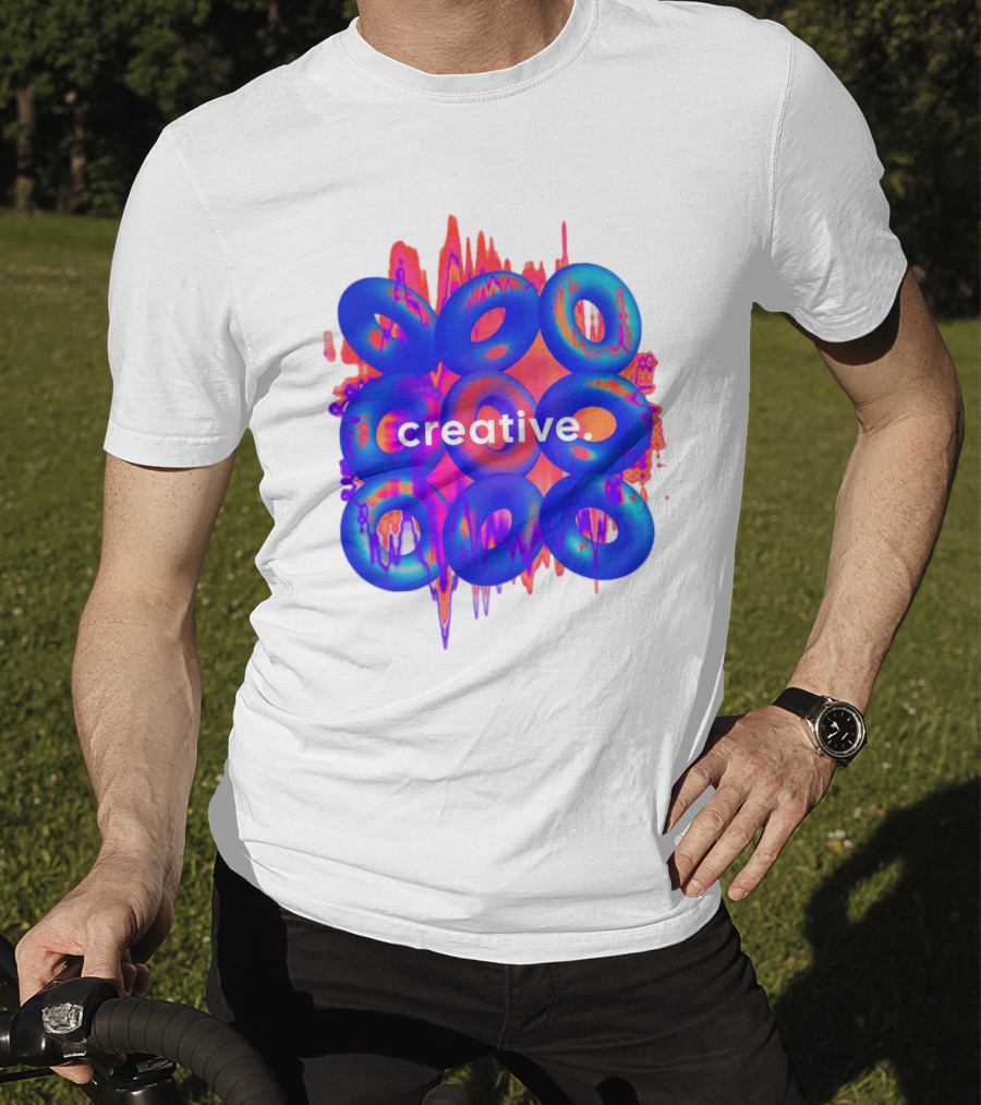 Creative Vivid Rings With Abstract Waveforms T-Shirt