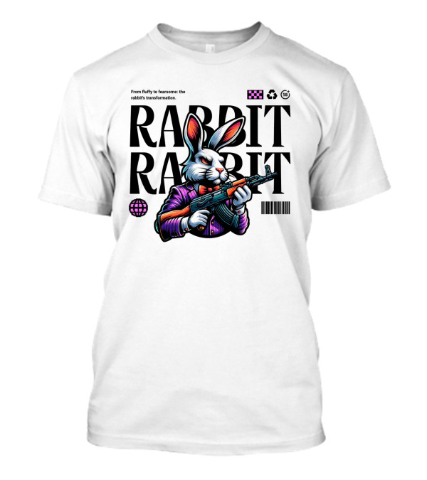 RABBIT RABBIT Fluffy To Fearsome Transformation 18+ T-Shirt