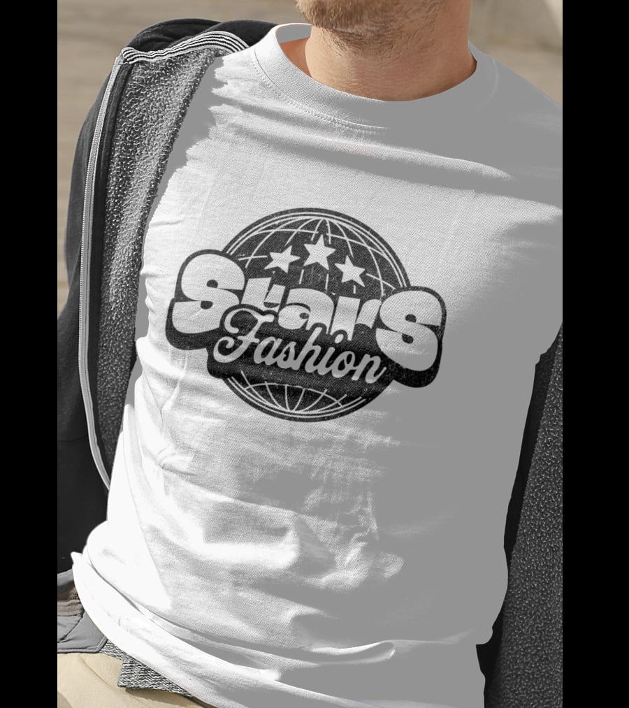 Stars Fashion Retro Globe Three Stars T-Shirt