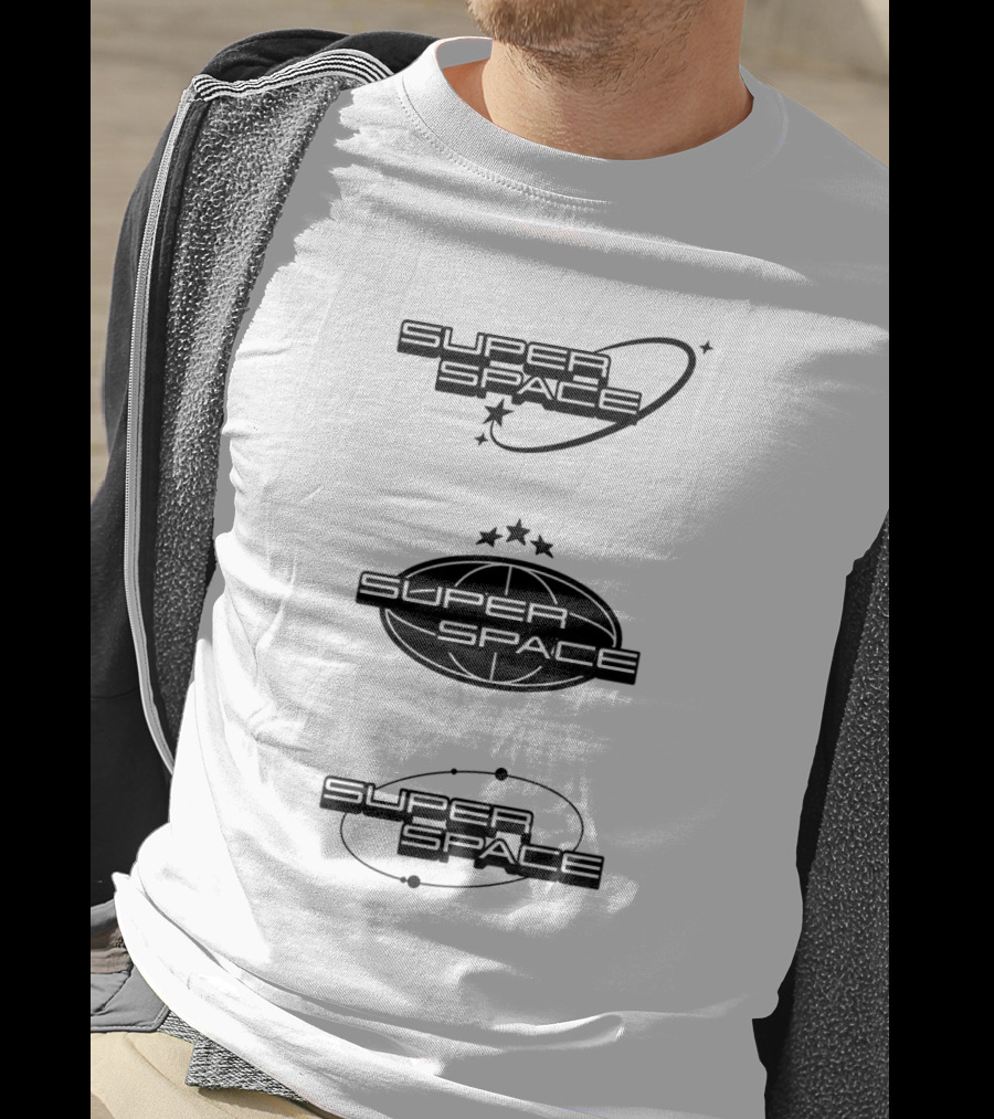 Super Space Y2K Stars And Orbits T-Shirt