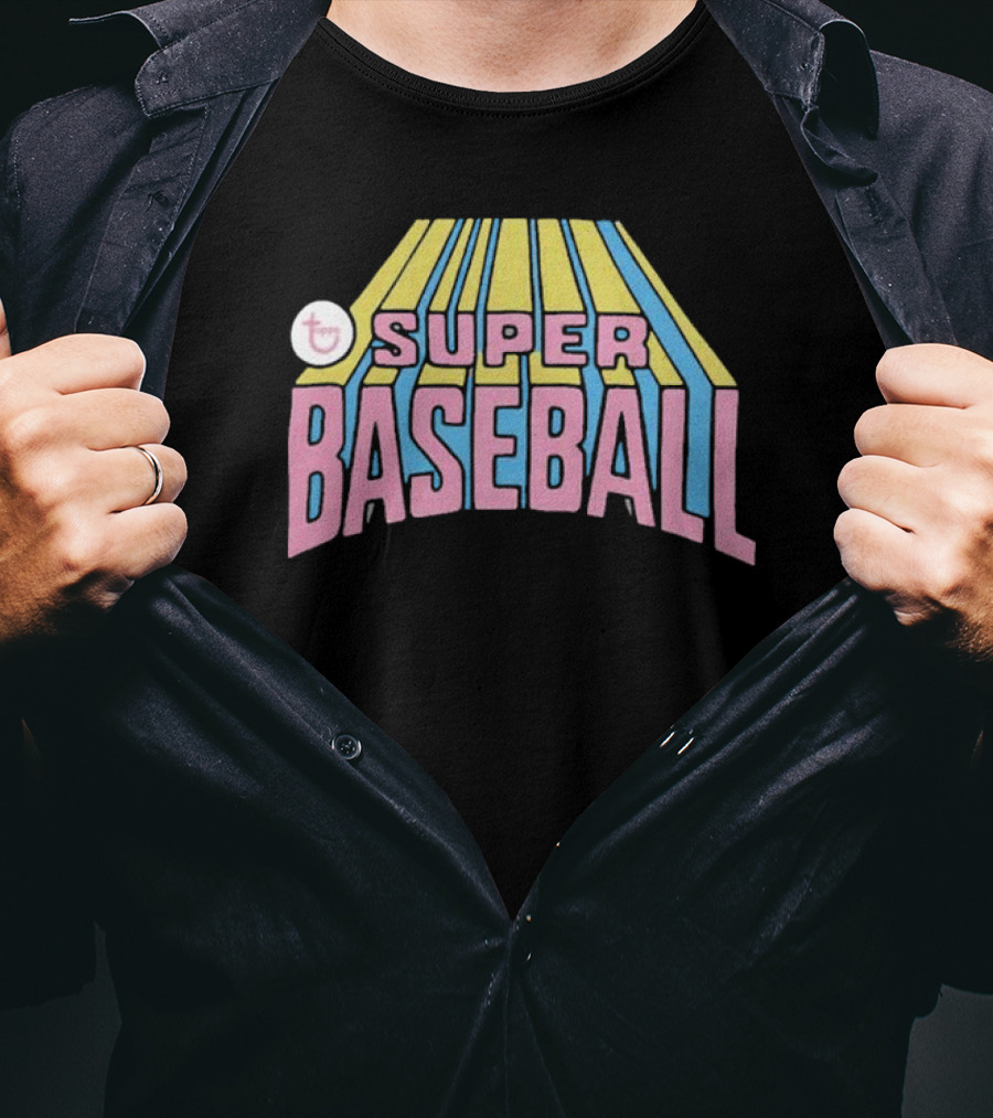 Topps Vintage Super Baseball Retro Graphics T-Shirt