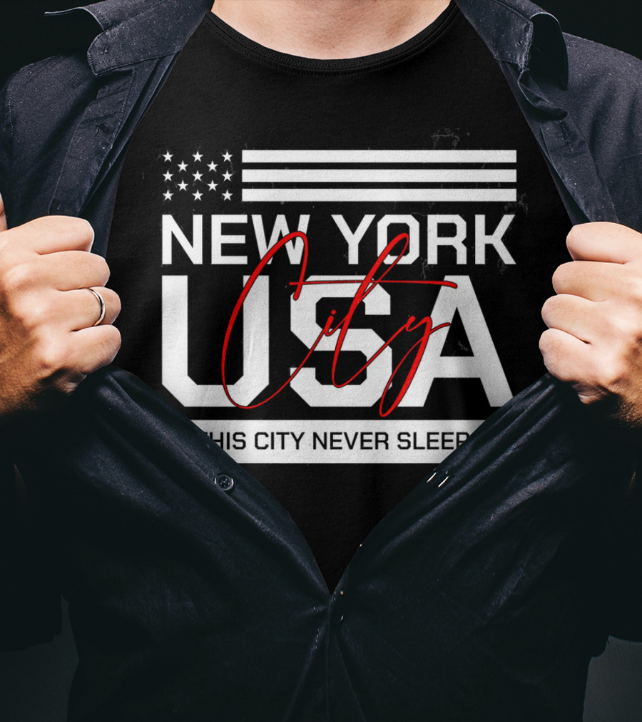 New York City USA This City Never Sleeps T-Shirt