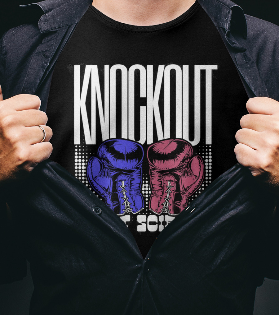 KNOCKOUT SWEET SCIENCE Boxing Gloves T-Shirt