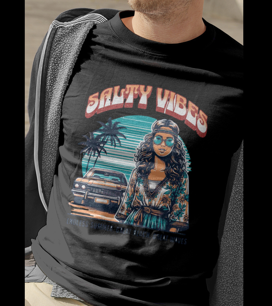 Salty Vibes Endless Summer Great Beach Great Waves T-Shirt