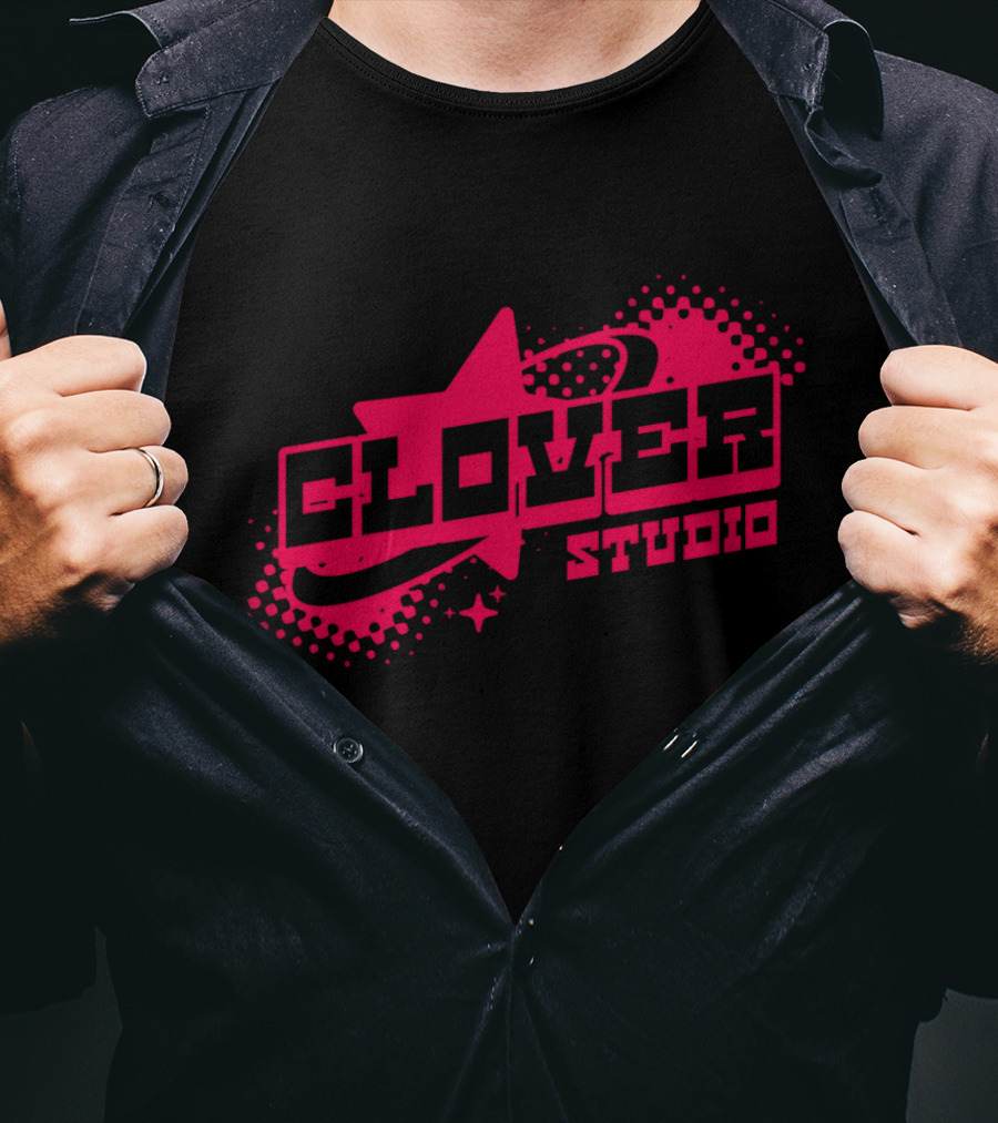 Clover Studio Y2K Branding Starburst T-Shirt