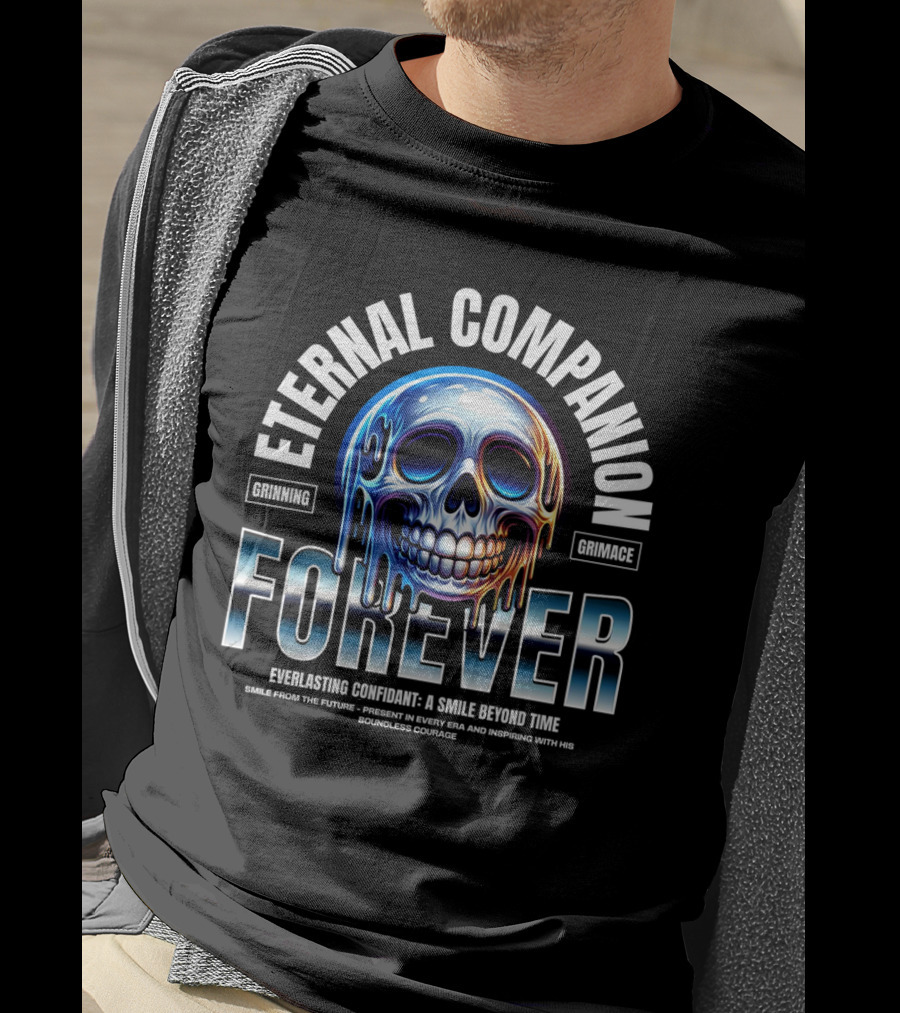 Eternal Companion Forever: Grinning Grimace Everlasting Confidant - A Smile Beyond Time T-Shirt