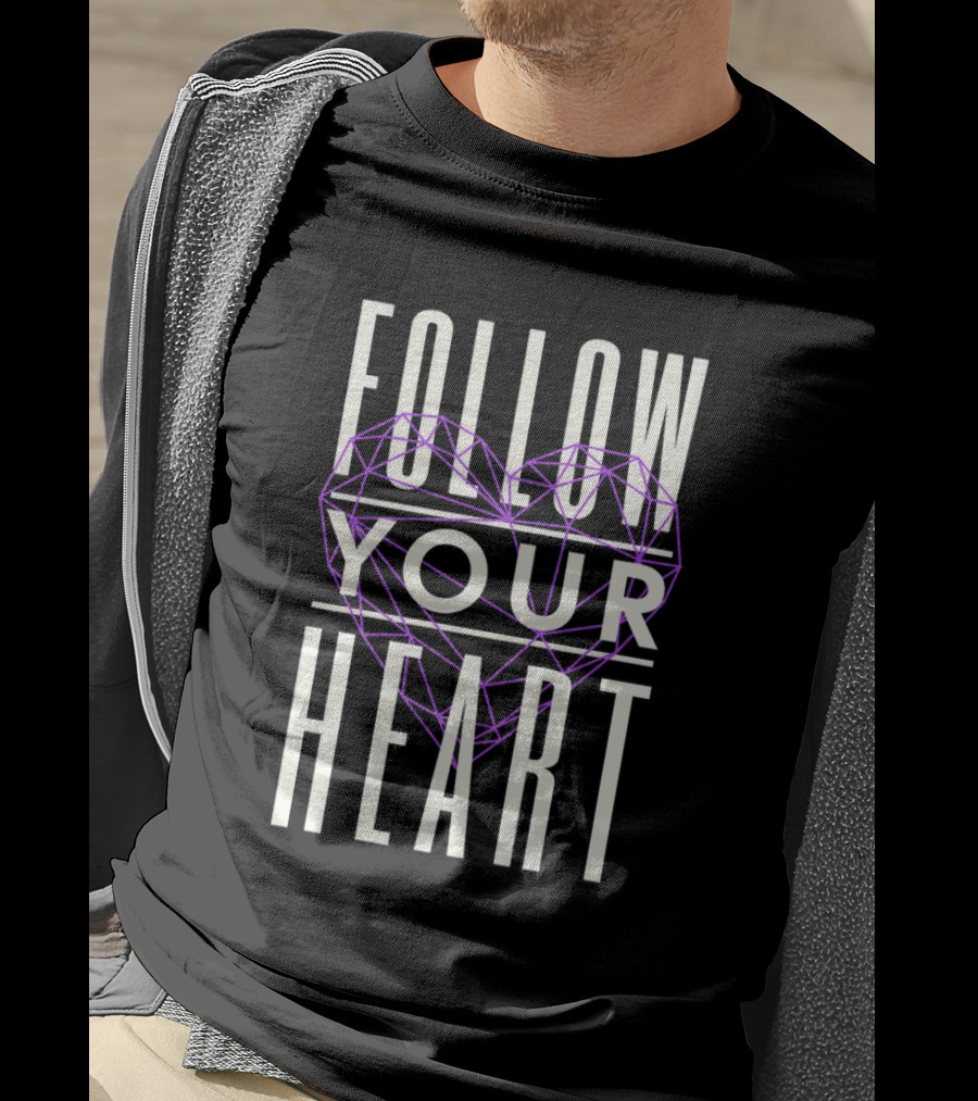 Follow Your Heart Geometric T-Shirt