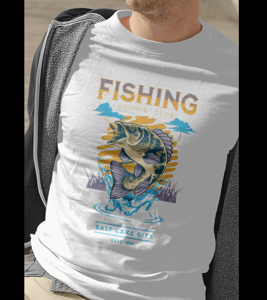 Fishing Country Club Salt Lake City Estd 1986 T-Shirt