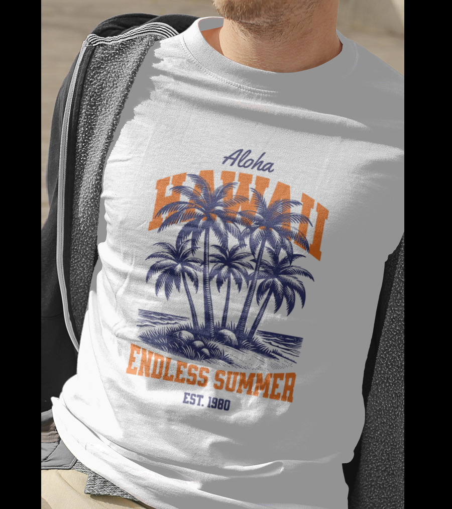 Aloha Hawaii Endless Summer Est 1980 Vintage T-Shirt