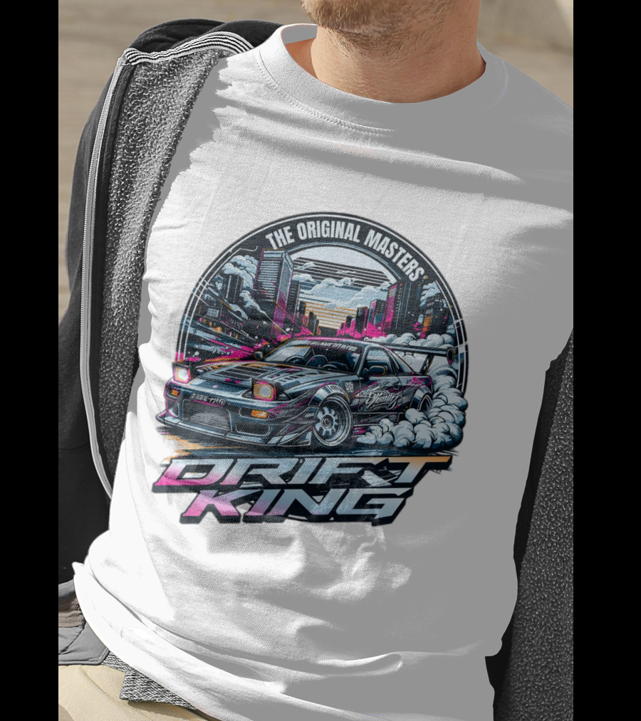 The Original Masters Drift King Vintage Street Racing Car Scene T-Shirt