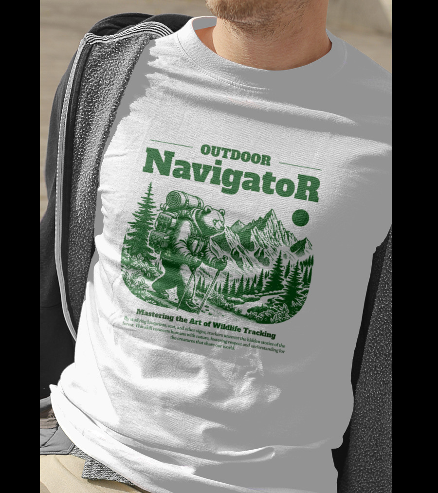 OUTDOOR Navigator Mastering The Art Of Wildlife Tracking T-Shirt