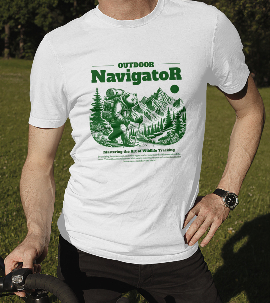 OUTDOOR Navigator Mastering The Art Of Wildlife Tracking T-Shirt