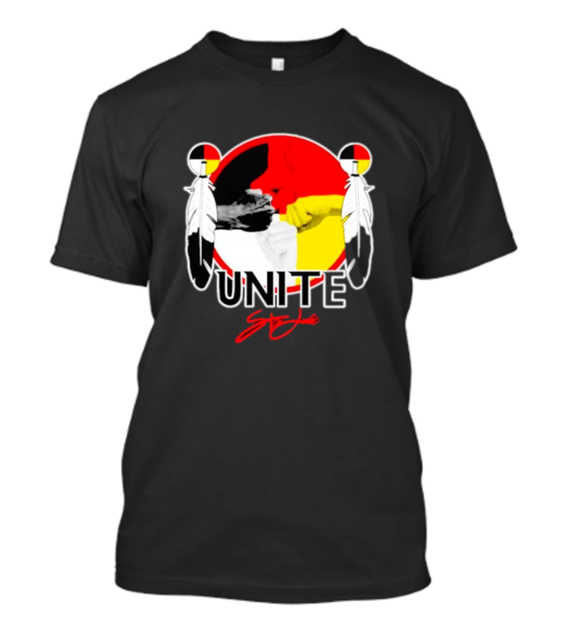Unite Strong With Native American Symbols T-Shirt