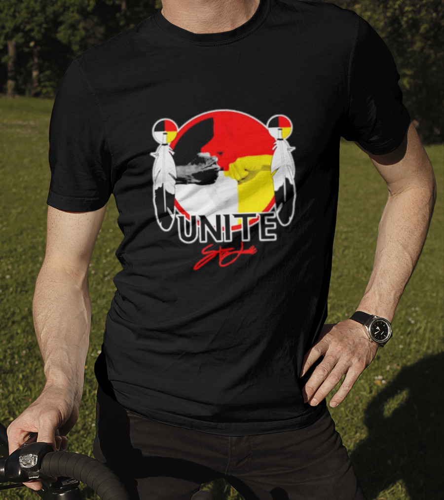 Unite Strong With Native American Symbols T-Shirt