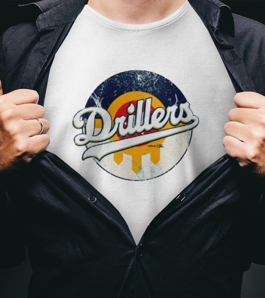 Drillers Retro Circle Logo T-Shirt