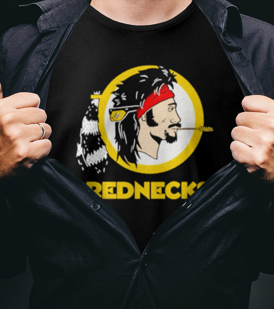 Rednecks Parody Logo With Bandana And Corn Stalk T-Shirt