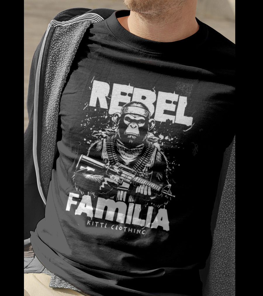 REBEL FAMILIA KITTEL CLOTHING Armed Ape T-Shirt