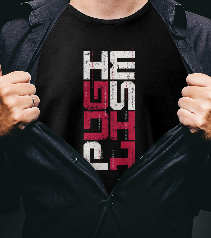 Pugilist Typographic Athletic Fight Sports T-Shirt