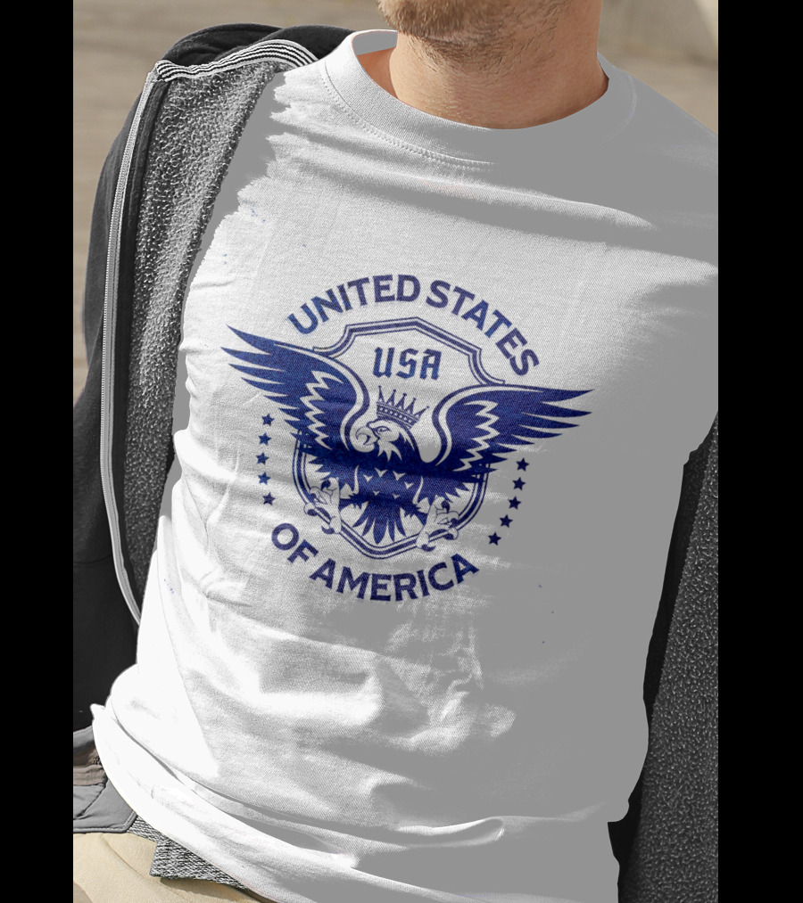 USA United States Of America Crowned Eagle Emblem T-Shirt