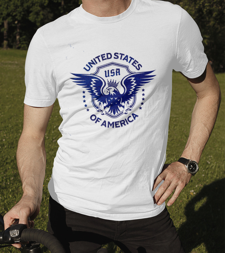 USA United States Of America Crowned Eagle Emblem T-Shirt