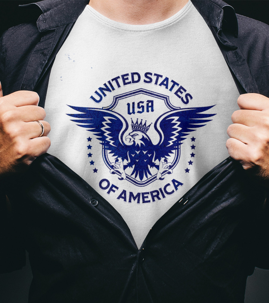 USA United States Of America Crowned Eagle Emblem T-Shirt