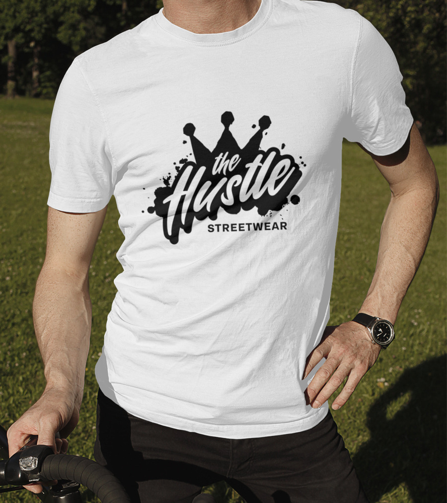 The Hustle Streetwear Crown Splatter T-Shirt