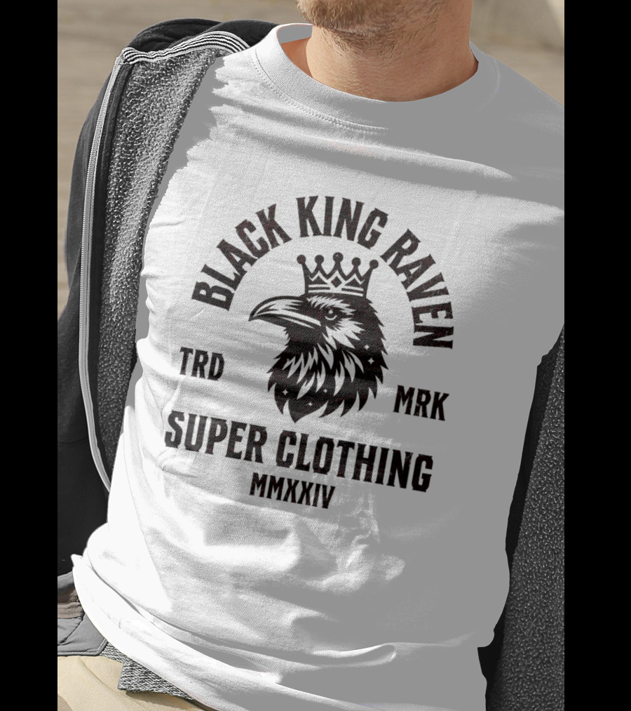 Black King Raven Super Clothing Mmxxiv Trd Mrk T-Shirt