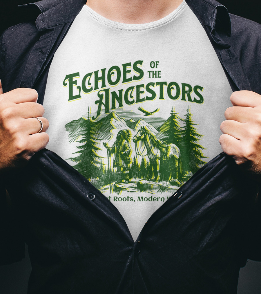 Echoes Of The Ancestors Ancient Roots Modern Wings T-Shirt