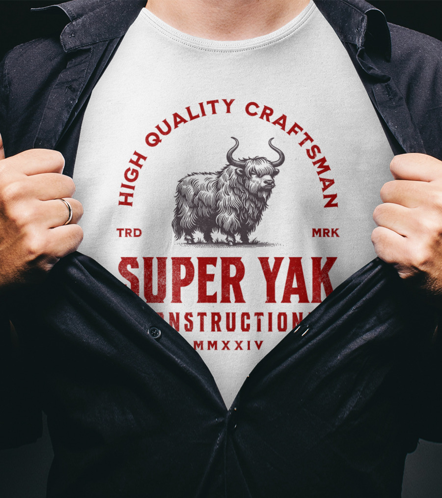 High Quality Craftsman Super Yak Constructions Mmxxiv T-Shirt