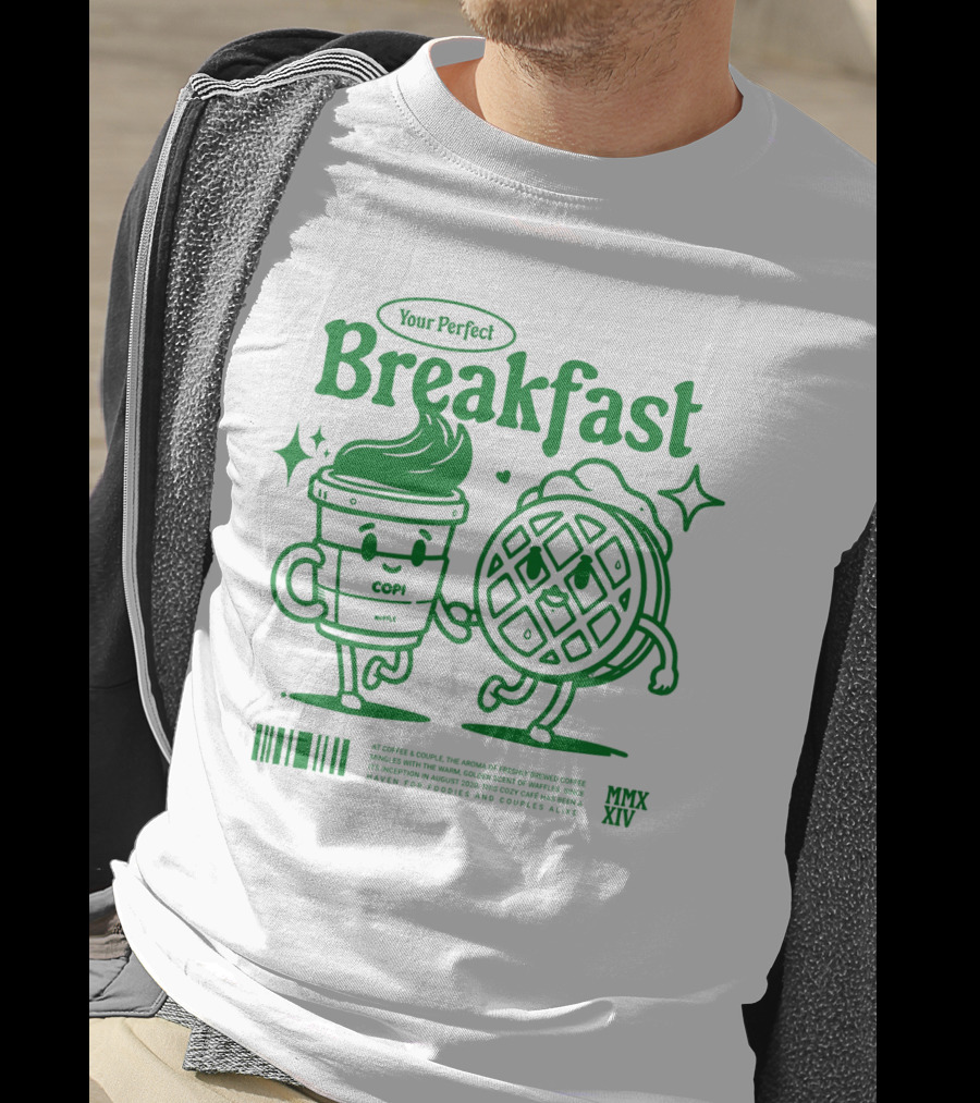 Your Perfect Breakfast Coffee And Waffle Friendship MMXIV T-Shirt