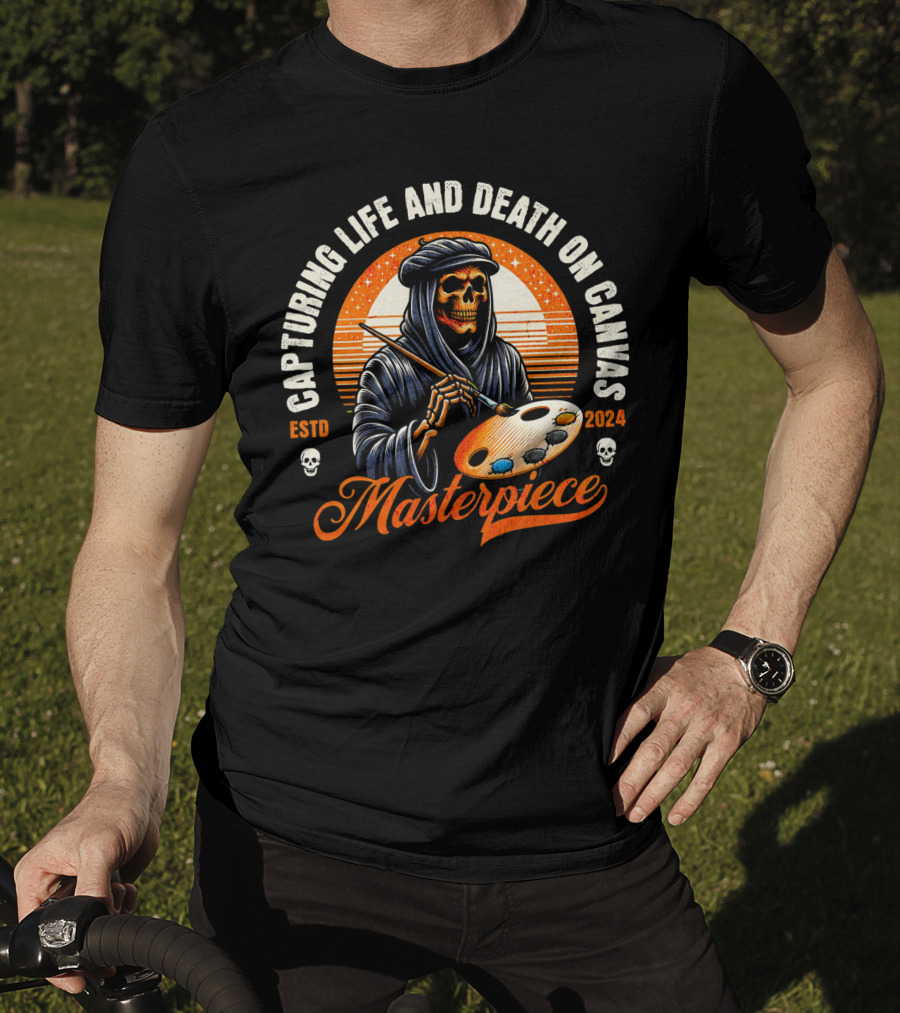 Capturing Life And Death On Canvas Masterpiece ESTD T-Shirt