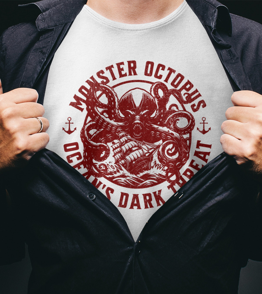 Monster Octopus Ocean's Dark Threat T-Shirt