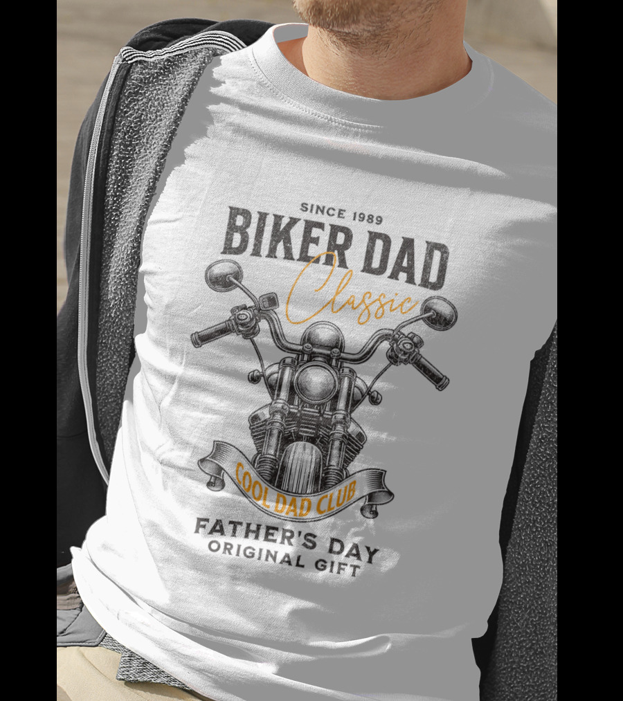 Since 1989 Biker Dad Classic Cool Dad Club Father's Day Special Edition T-Shirt