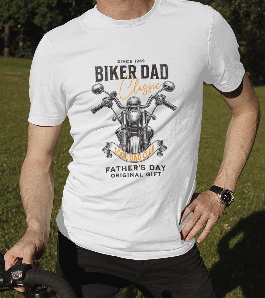 Since 1989 Biker Dad Classic Cool Dad Club Father's Day Special Edition T-Shirt
