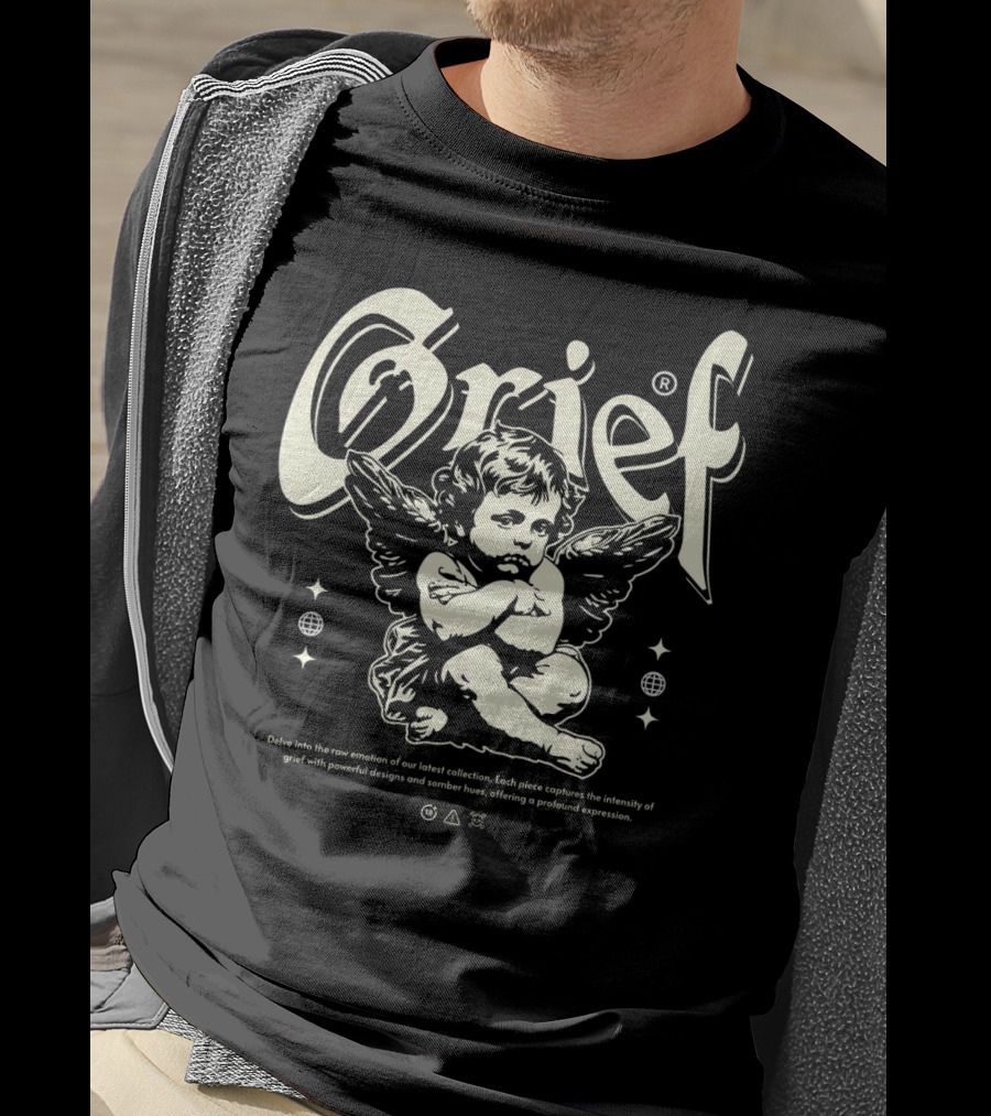 Grief Cupid Streetwear Angelic Expression Collection T-Shirt
