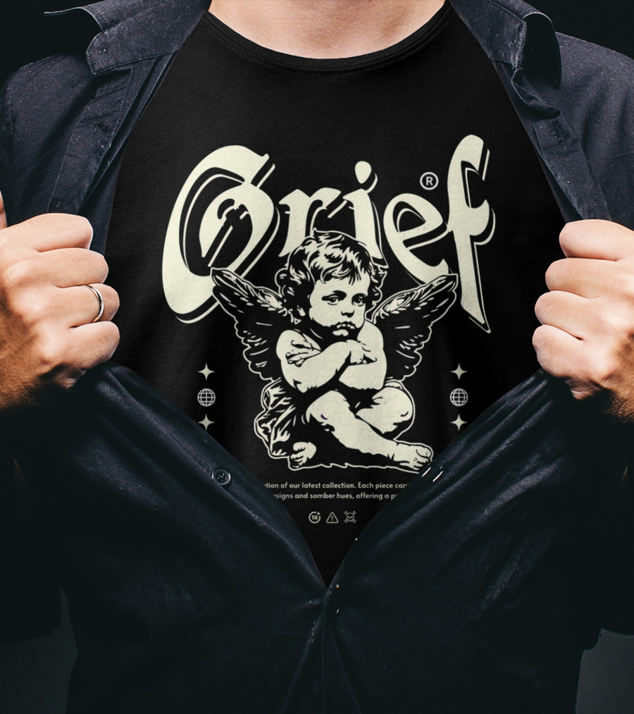Grief Cupid Streetwear Angelic Expression Collection T-Shirt