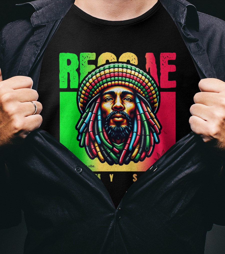 Reggae Feel The Rhythm Live The Vibe Is My Soul T-Shirt