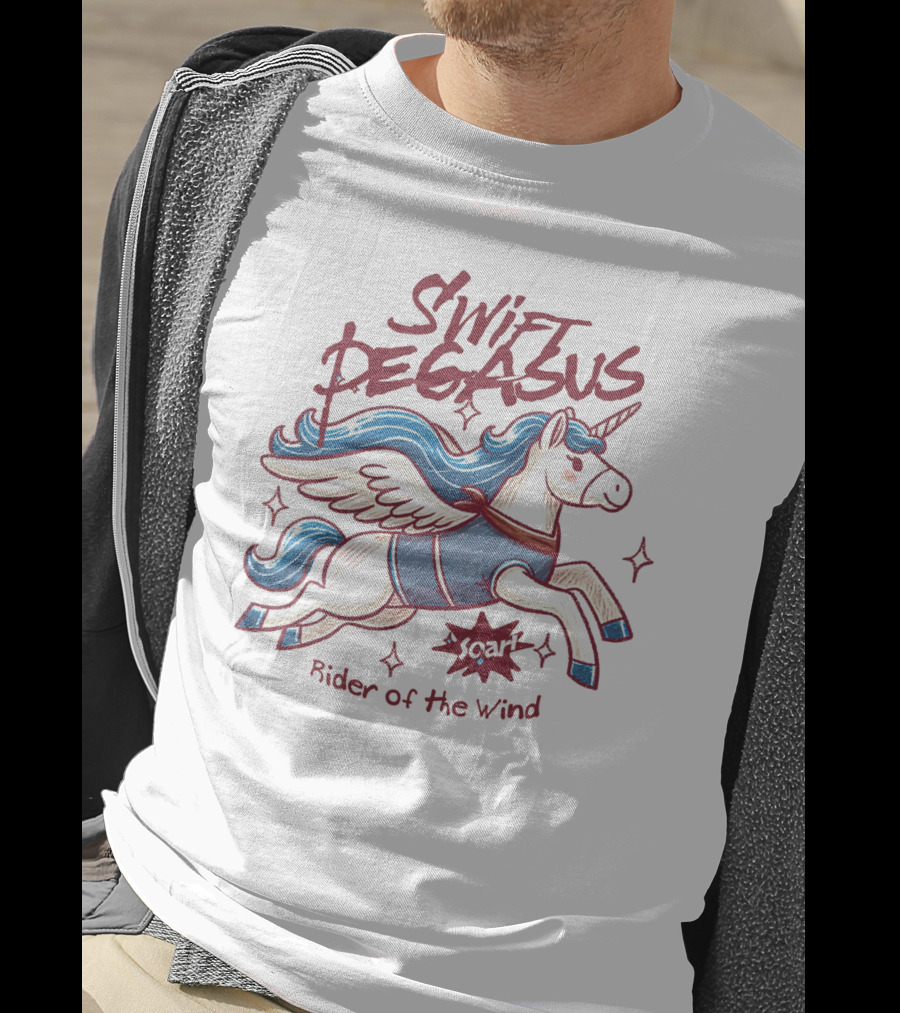 Swift Pegasus Soar Rider Of The Wind T-Shirt
