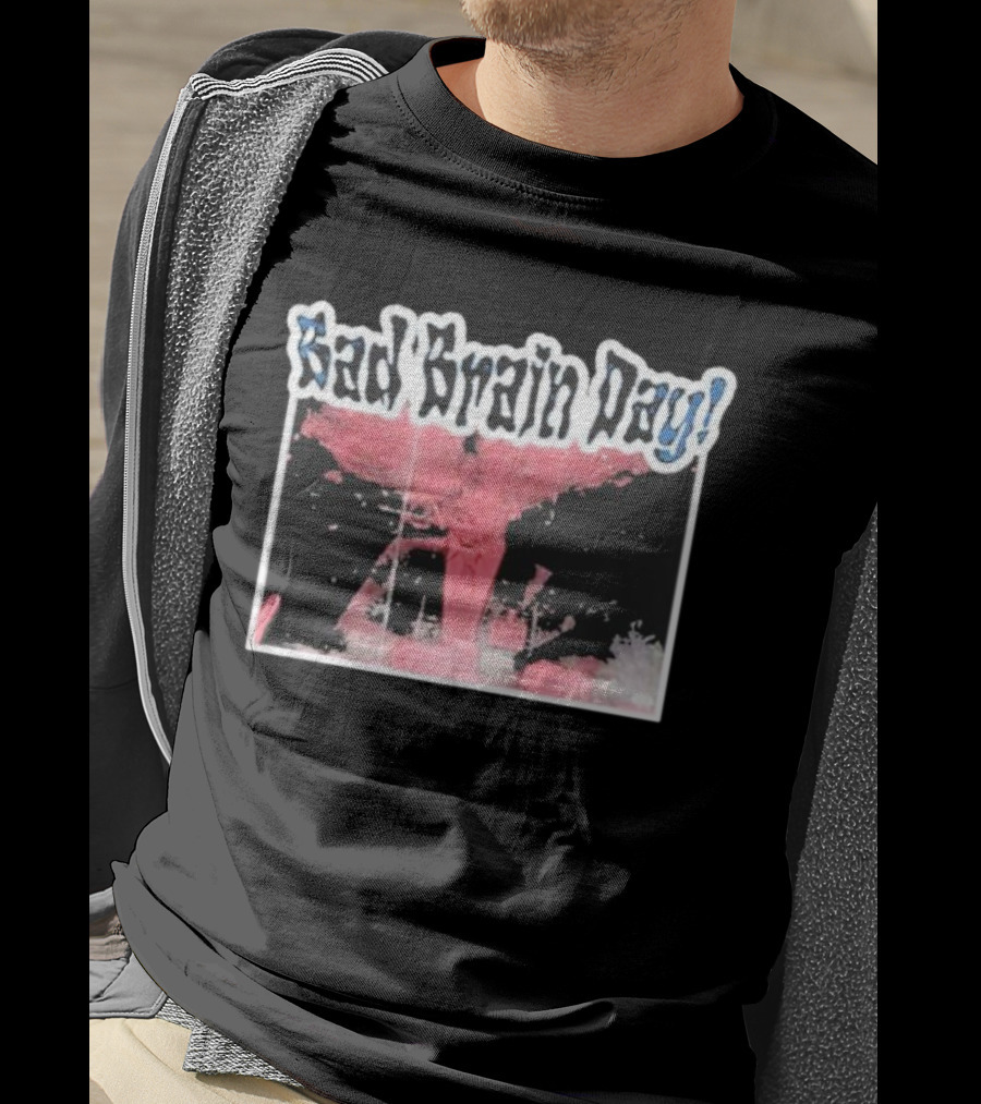 Sad Brain Day Trippy Pink Explosion Visual T-Shirt