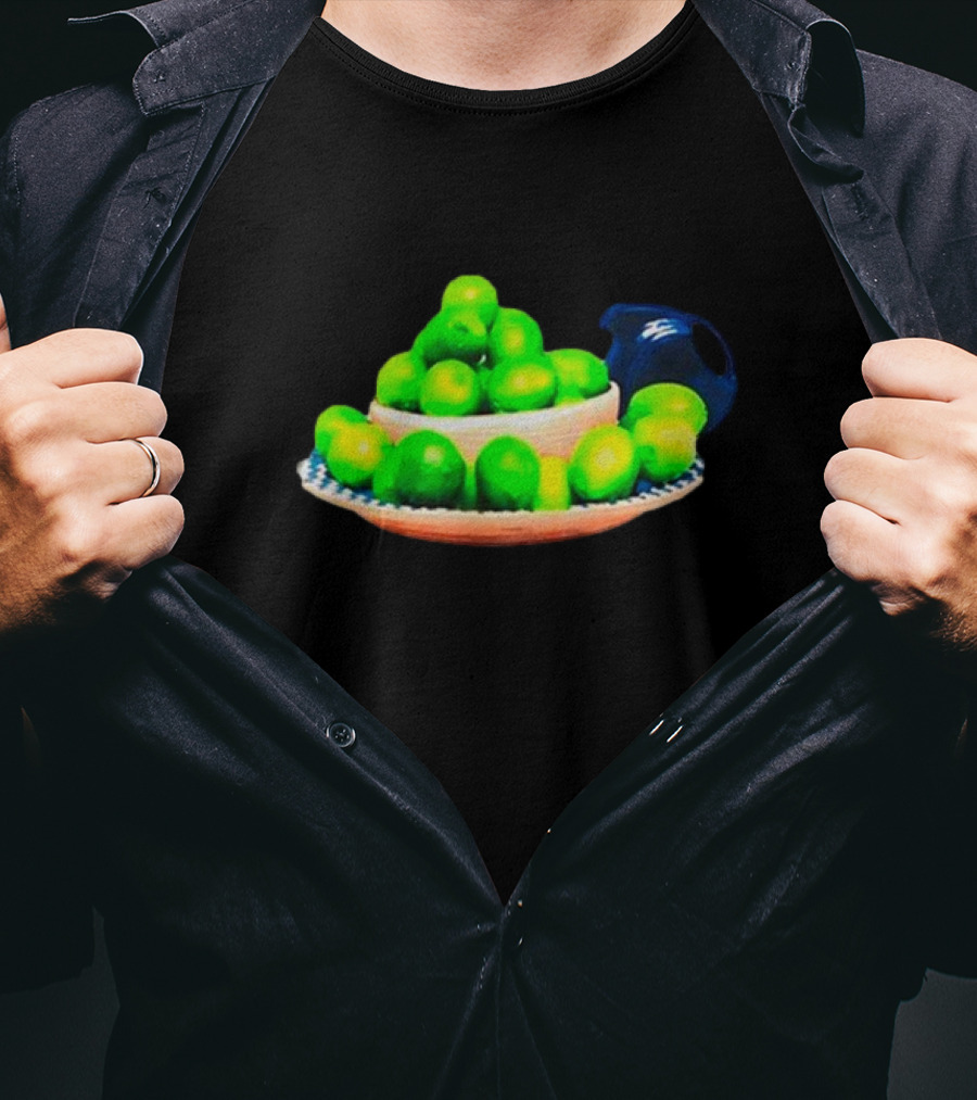 I Love Limes Platter With Blue Jug T-Shirt