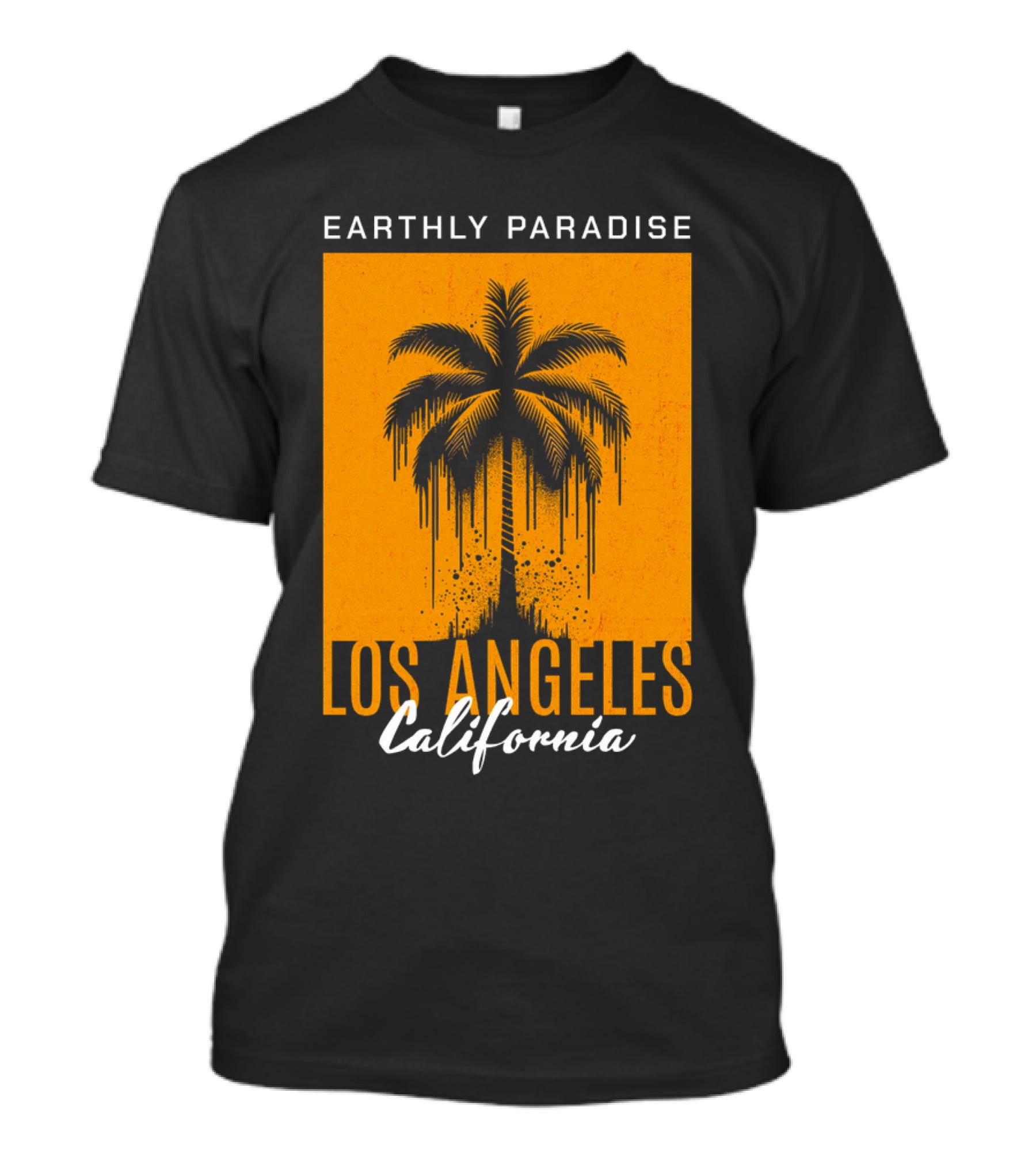 Earthly Paradise Los Angeles California Palm Tree T-Shirt