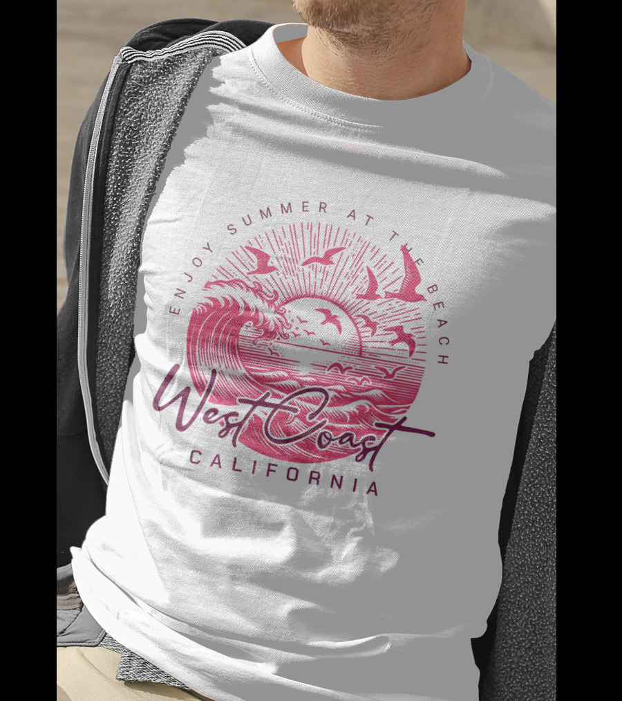 Enjoy Summer At The Beach West Coast California T-Shirt