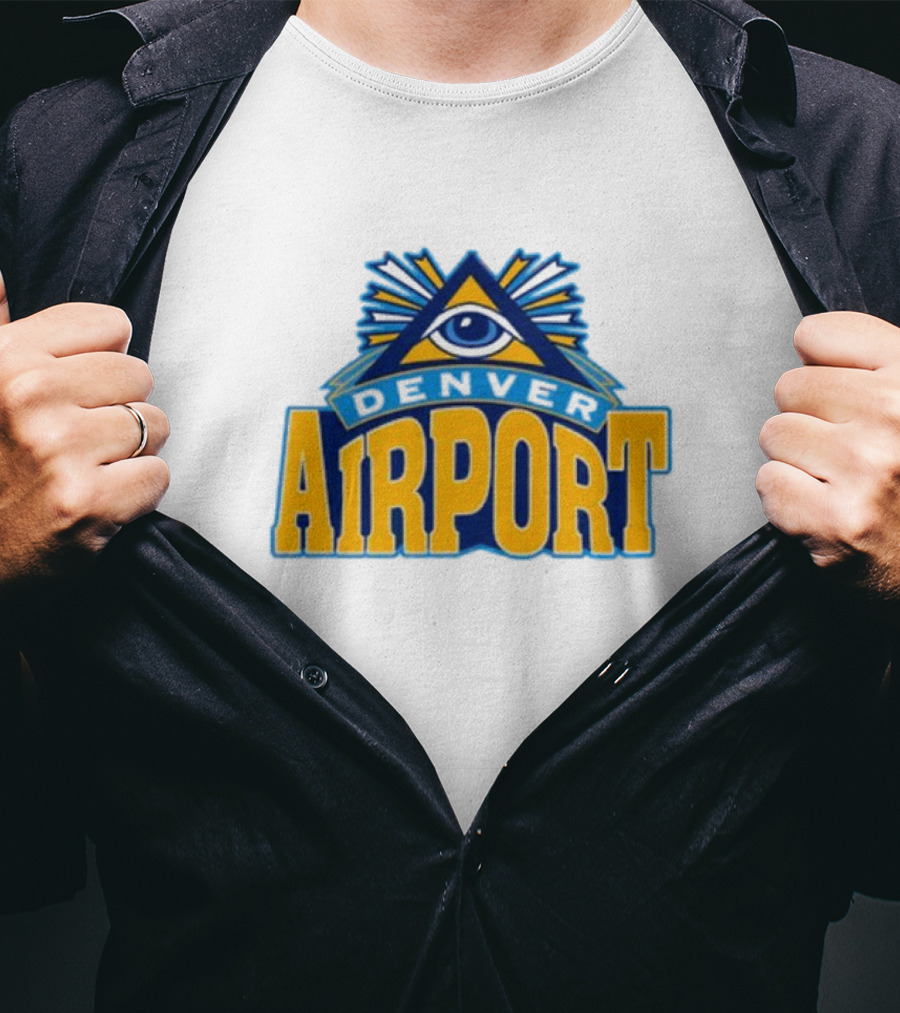 Denver Airport Eye Illuminati Symbol 202 T-Shirt