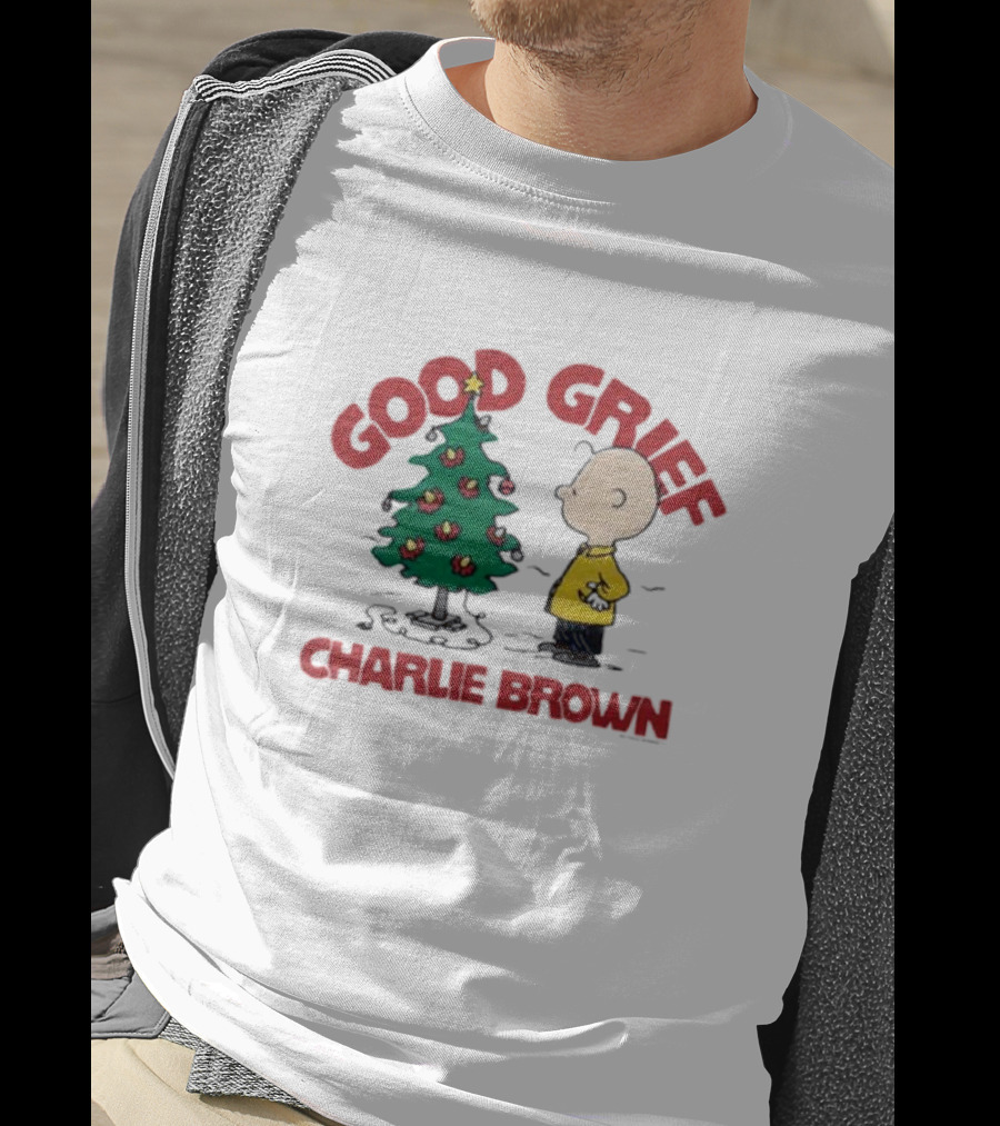 Good Grief Charlie Brown Christmas Tree Scene T-Shirt