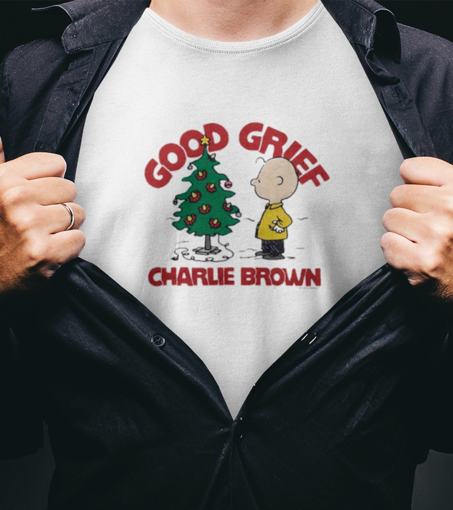Good Grief Charlie Brown Christmas Tree Scene T-Shirt