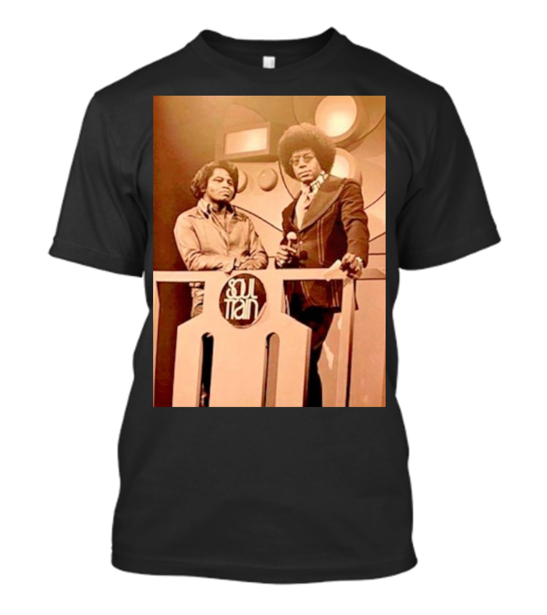 James Brown And Don Cornelius Soul Train Iconic Music Legends T-Shirt