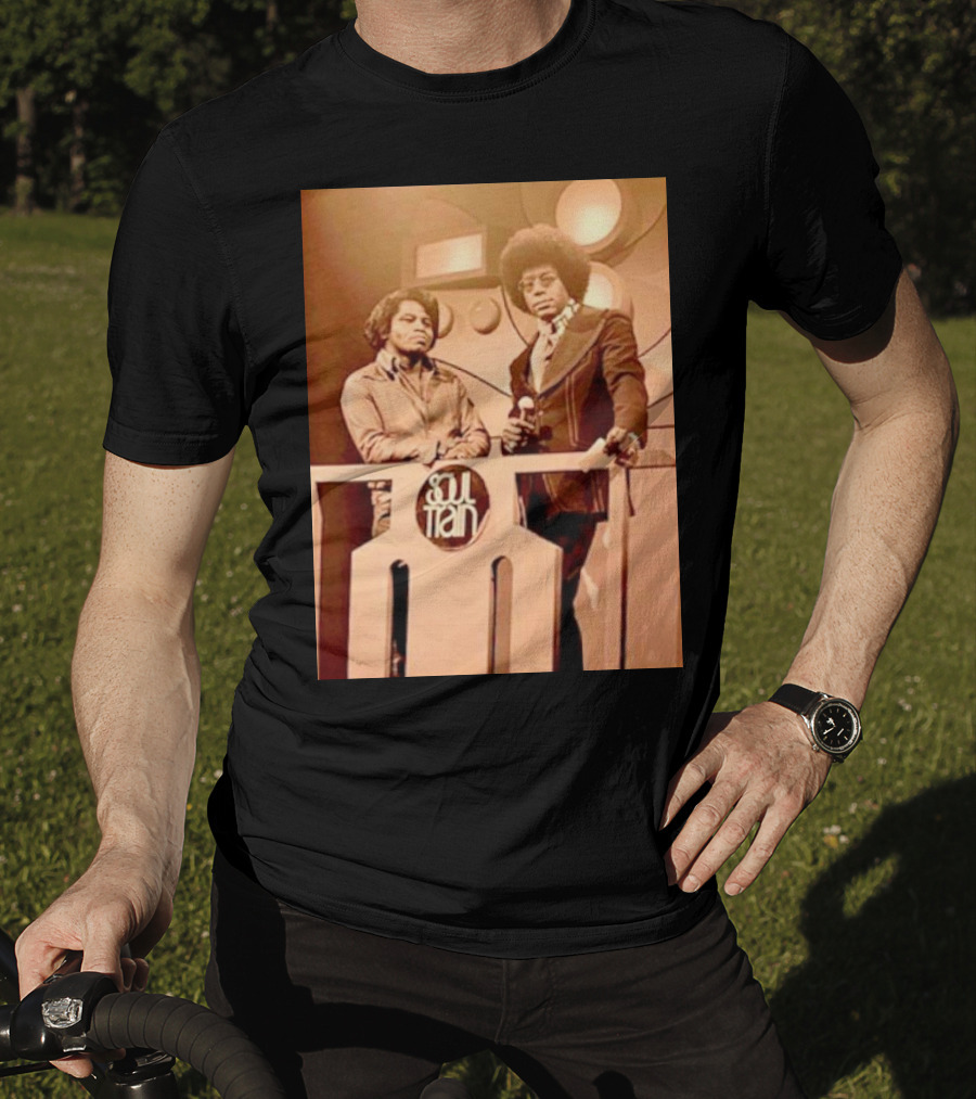 James Brown And Don Cornelius Soul Train Iconic Music Legends T-Shirt