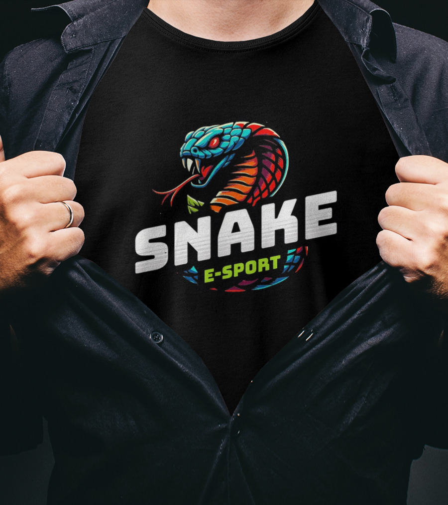Snake Esport Vibrant Mascot T-Shirt